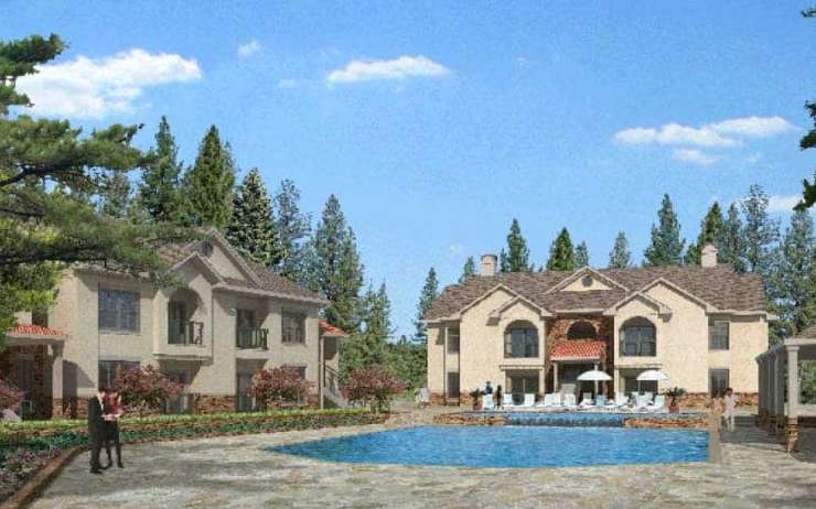 Community Pool and town houses